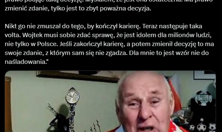 Jan Tomaszewski UDERZA w Wojciecha Szczęsnego po powrocie z emerytury! O.o